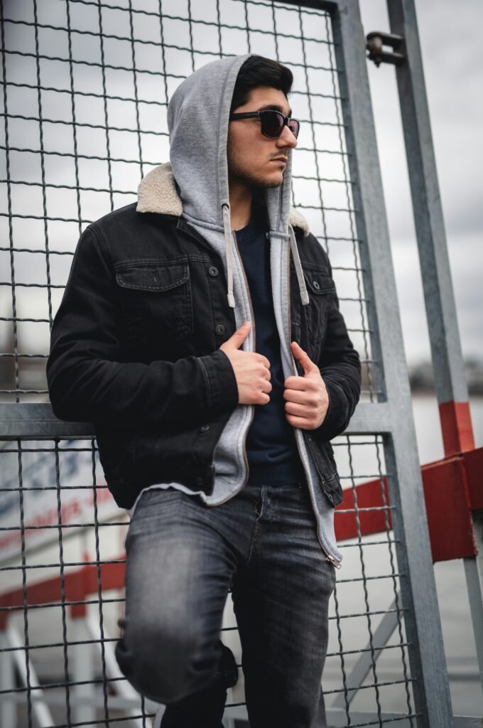 Hooded Jacket Leather Official