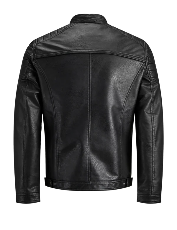 VeloCraft Cafe Racer Moto Jacket Cowhide Leather, Raglan Sleeves & Zipper Cuffs (2)