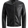 VeloCraft Cafe Racer Moto Jacket Cowhide Leather, Raglan Sleeves & Zipper Cuffs (3)