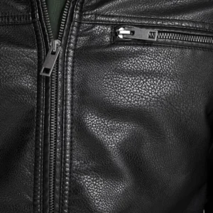 VeloCraft Cafe Racer Moto Jacket Cowhide Leather, Raglan Sleeves & Zipper Cuffs (4)