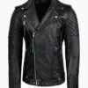 Noir Vanguard Quilted Moto Jacket – Premium Biker Edition with Quilted Panels (4)