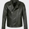 Verdant Trail Olive Moto Jacket Leather Rugged Biker Design (2)